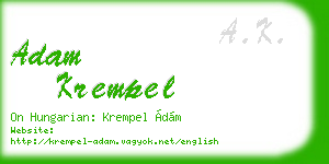 adam krempel business card